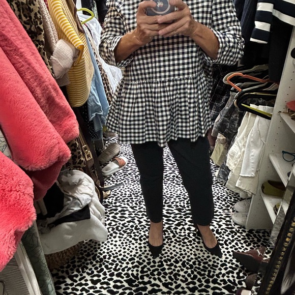 Victoria Beckham gingham peplum top - Picture 4 of 12